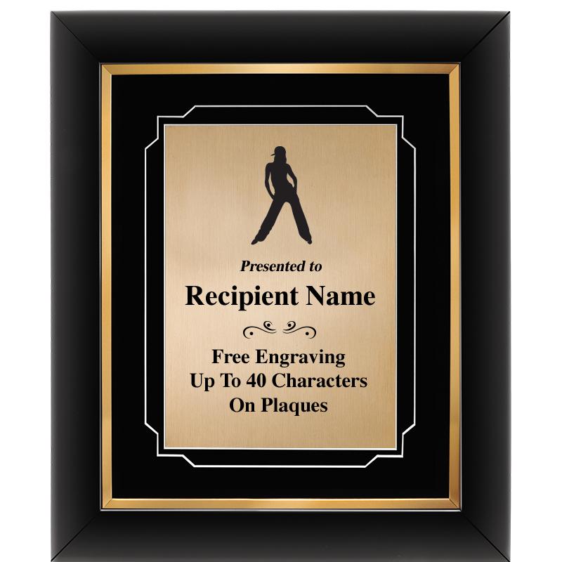 10"Wx12"H GOLD DECOR FRAME PLQ