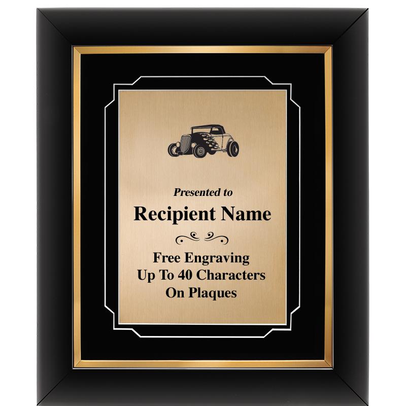 10"Wx12"H GOLD DECOR FRAME PLQ