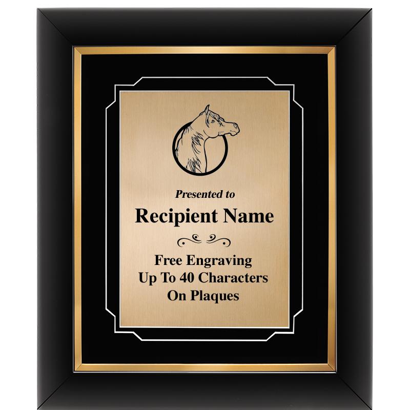 10"Wx12"H GOLD DECOR FRAME PLQ