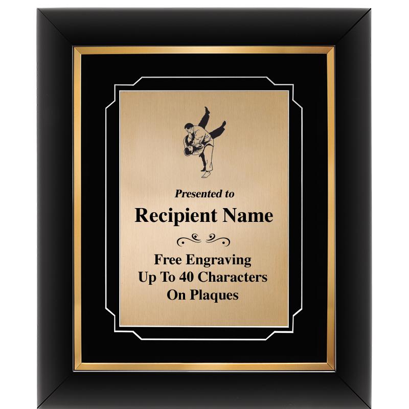 10"Wx12"H GOLD DECOR FRAME PLQ