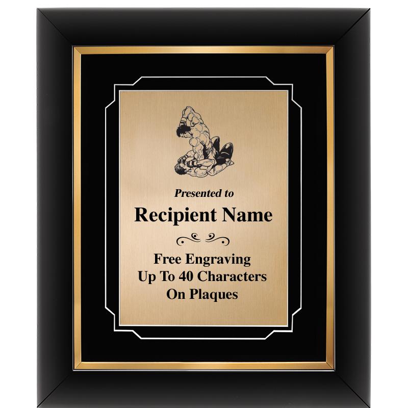 10"Wx12"H GOLD DECOR FRAME PLQ