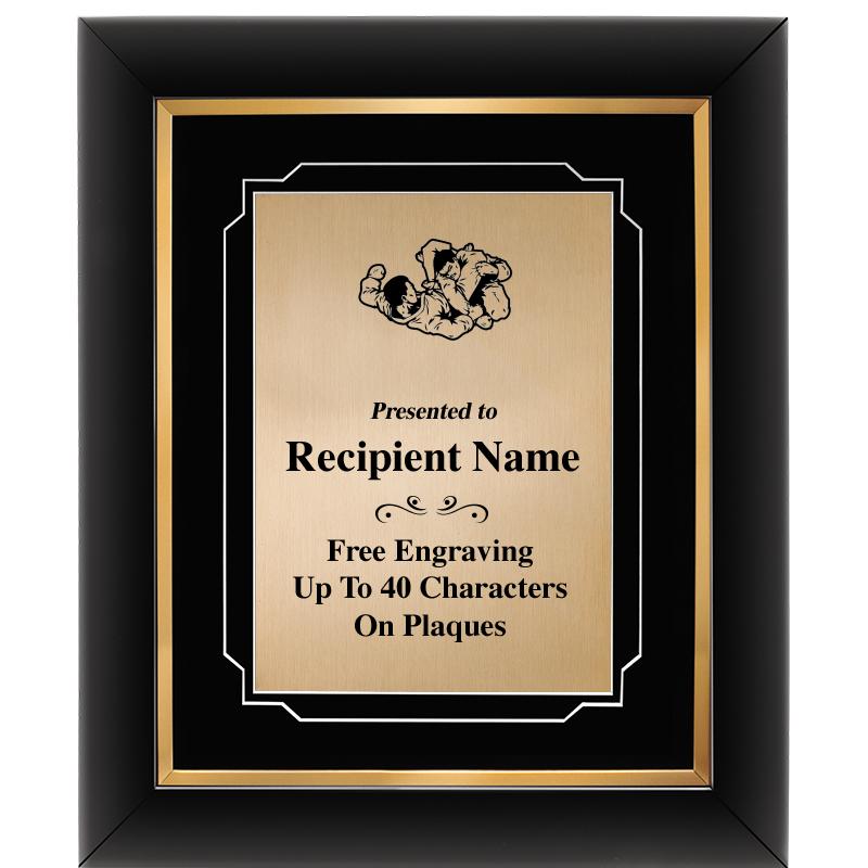 10"Wx12"H GOLD DECOR FRAME PLQ