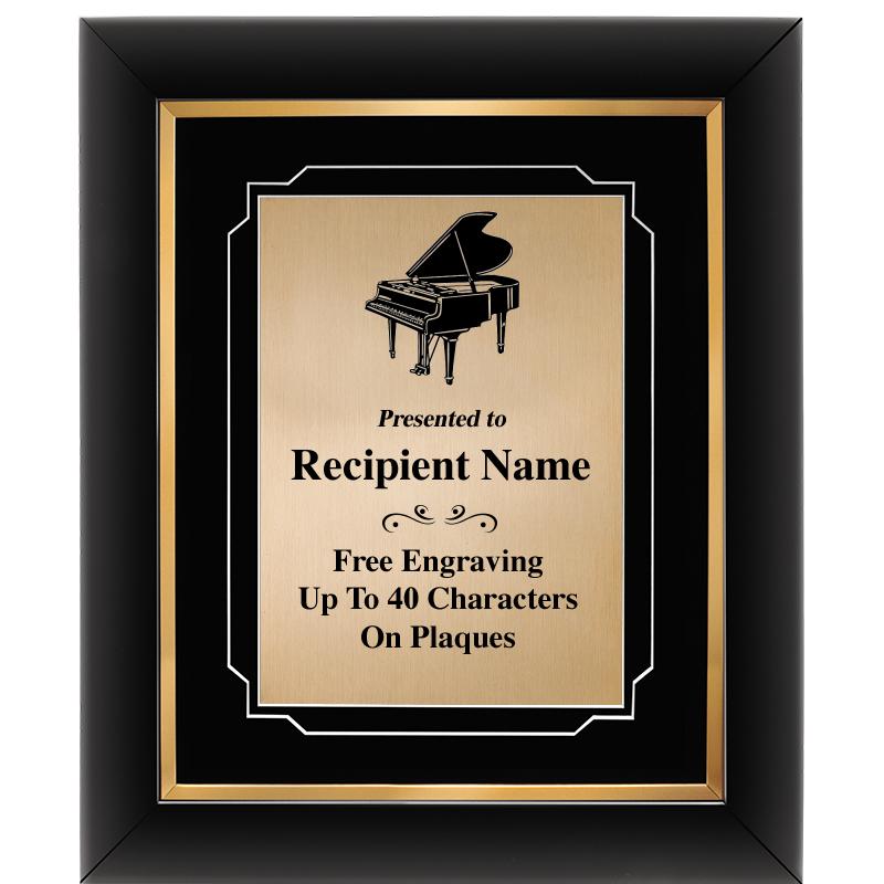 10"Wx12"H GOLD DECOR FRAME PLQ