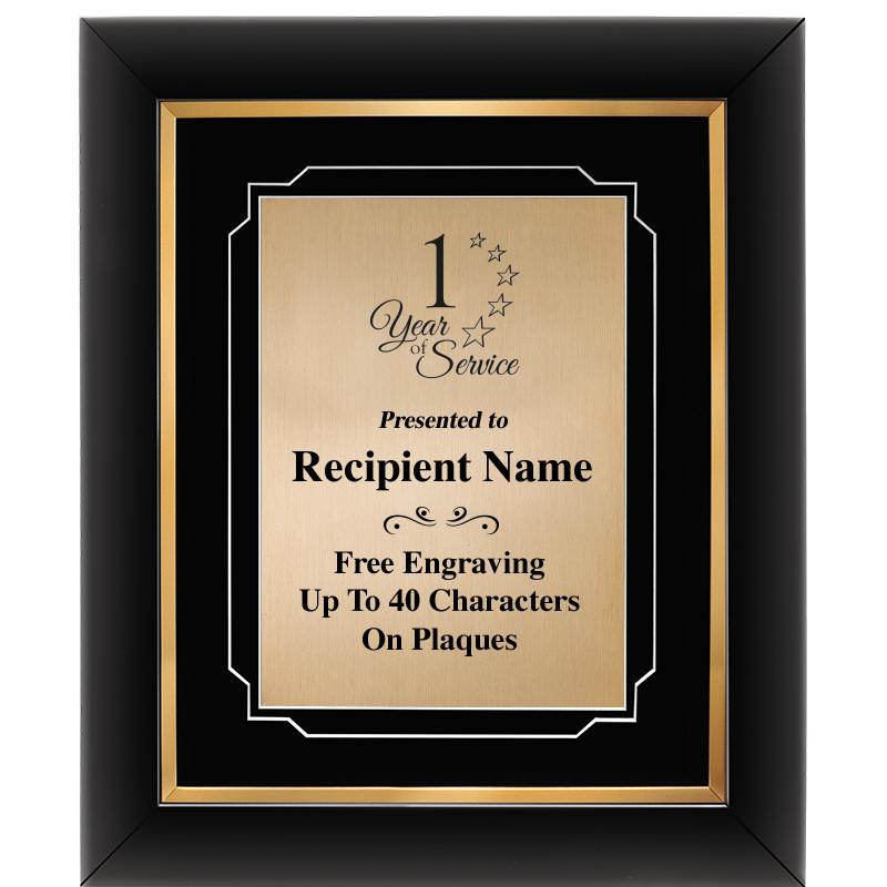 10"Wx12"H GOLD DECOR FRAME PLQ