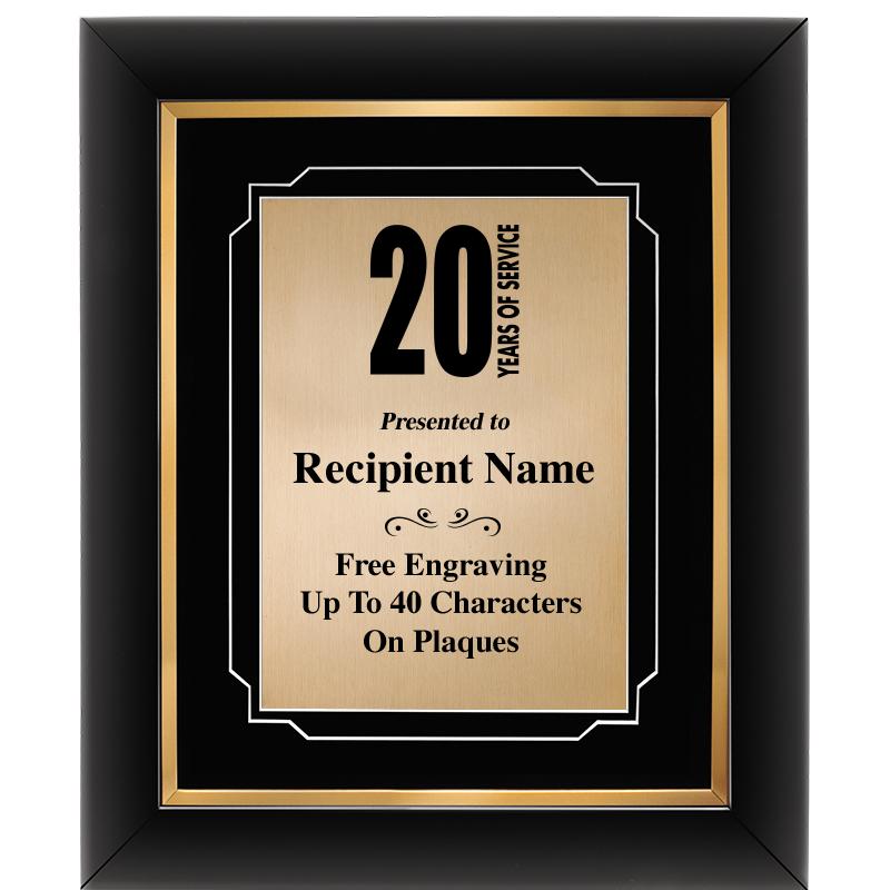 10"Wx12"H GOLD DECOR FRAME PLQ