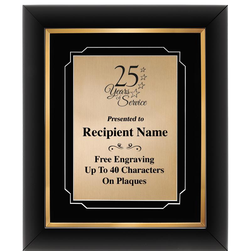 10"Wx12"H GOLD DECOR FRAME PLQ