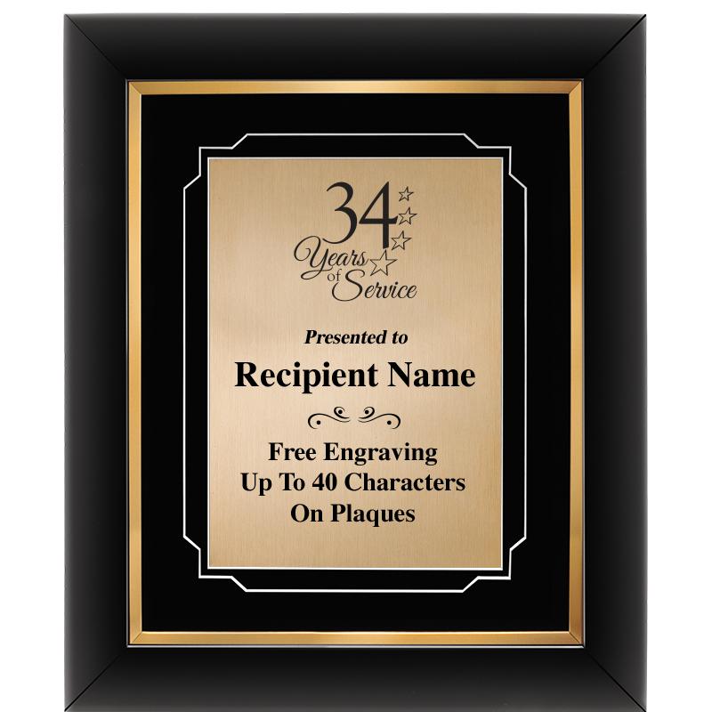 10"Wx12"H GOLD DECOR FRAME PLQ