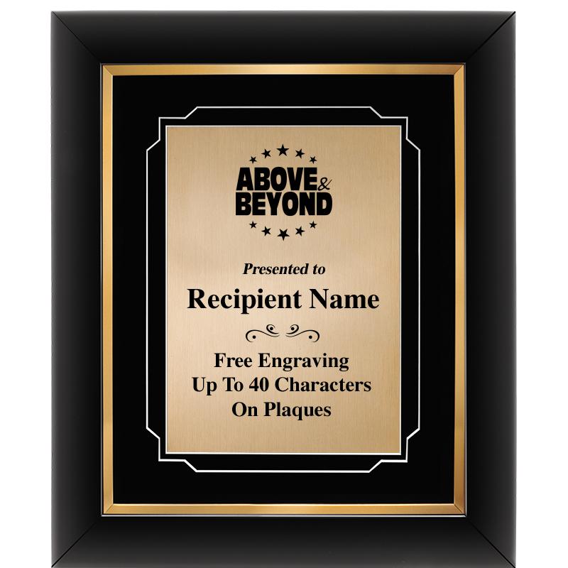 10"Wx12"H GOLD DECOR FRAME PLQ