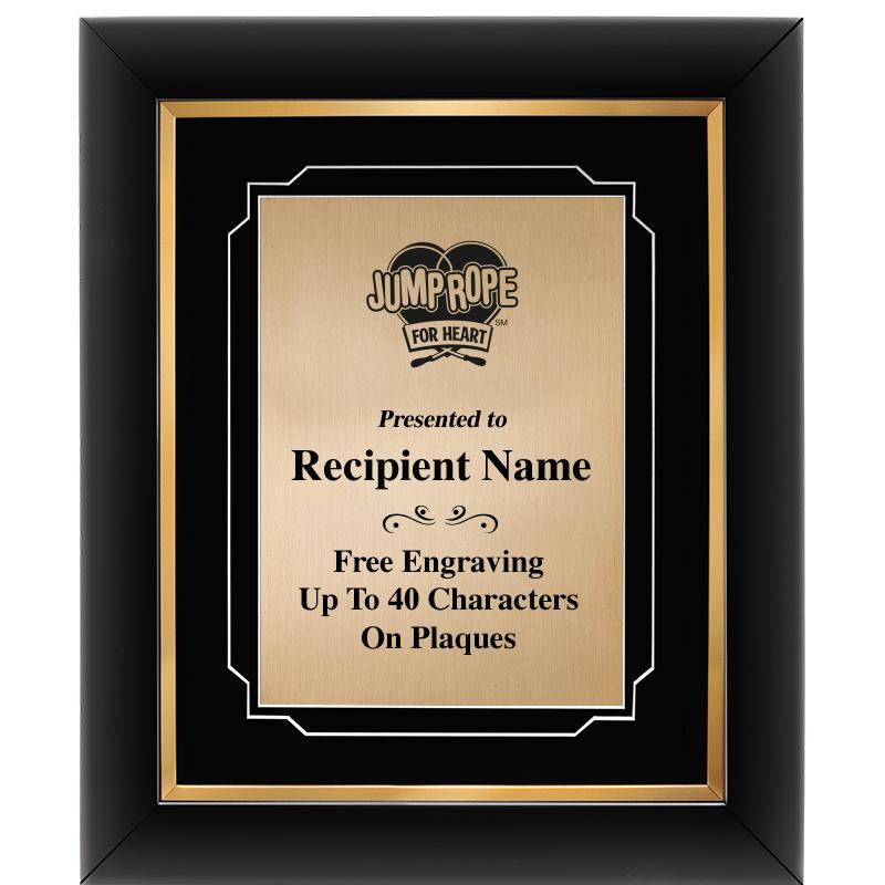 10"Wx12"H GOLD DECOR FRAME PLQ