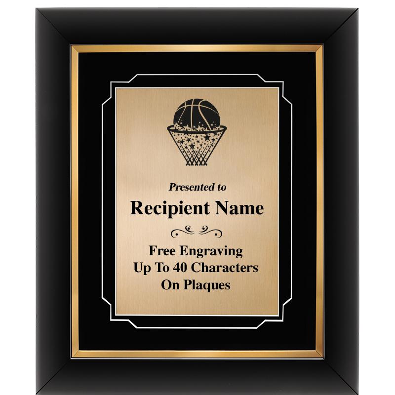 10"Wx12"H GOLD DECOR FRAME PLQ