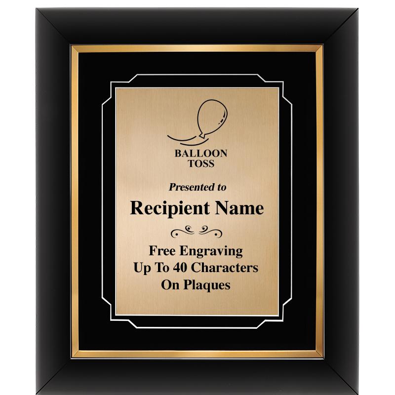 10"Wx12"H GOLD DECOR FRAME PLQ