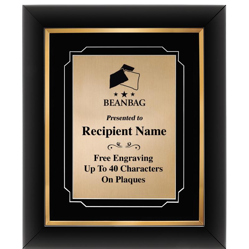 10"Wx12"H GOLD DECOR FRAME PLQ