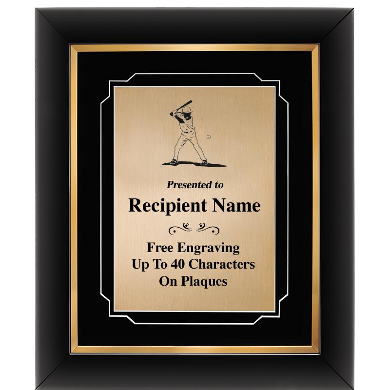 10"Wx12"H GOLD DECOR FRAME PLQ