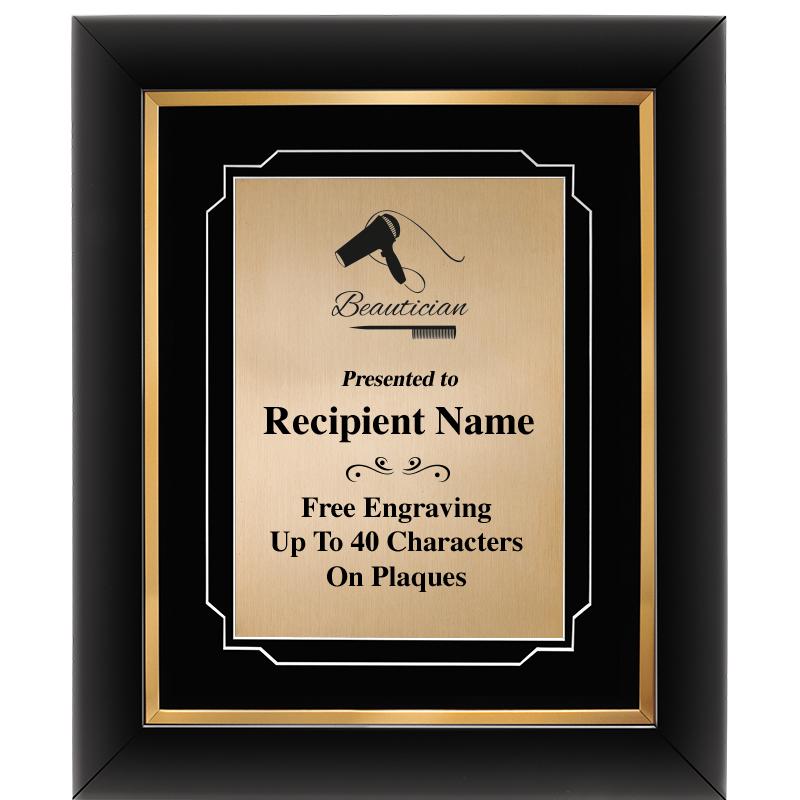 10"Wx12"H GOLD DECOR FRAME PLQ