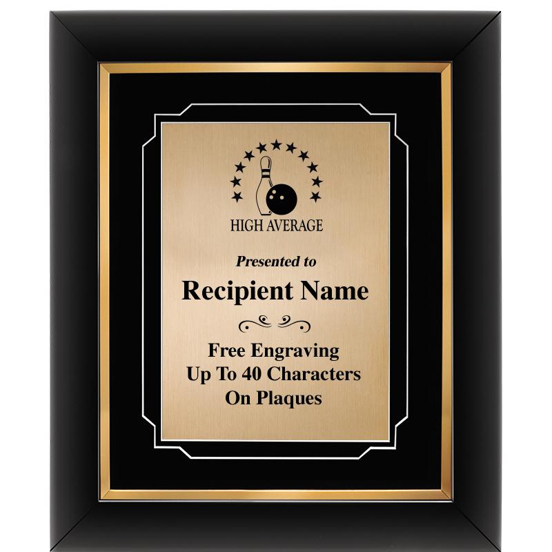 10"Wx12"H GOLD DECOR FRAME PLQ