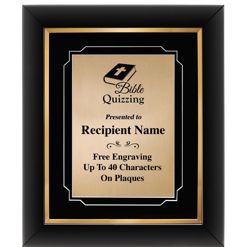 10"Wx12"H GOLD DECOR FRAME PLQ