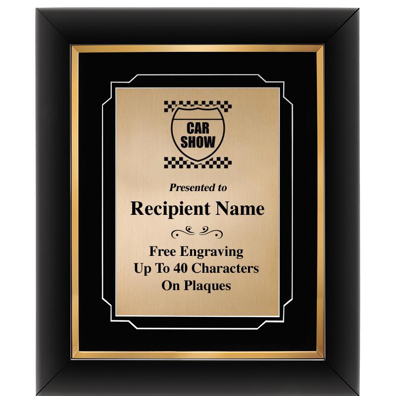 10"Wx12"H GOLD DECOR FRAME PLQ