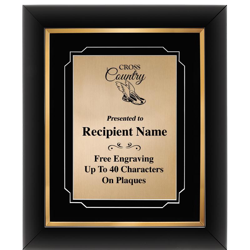 10"Wx12"H GOLD DECOR FRAME PLQ