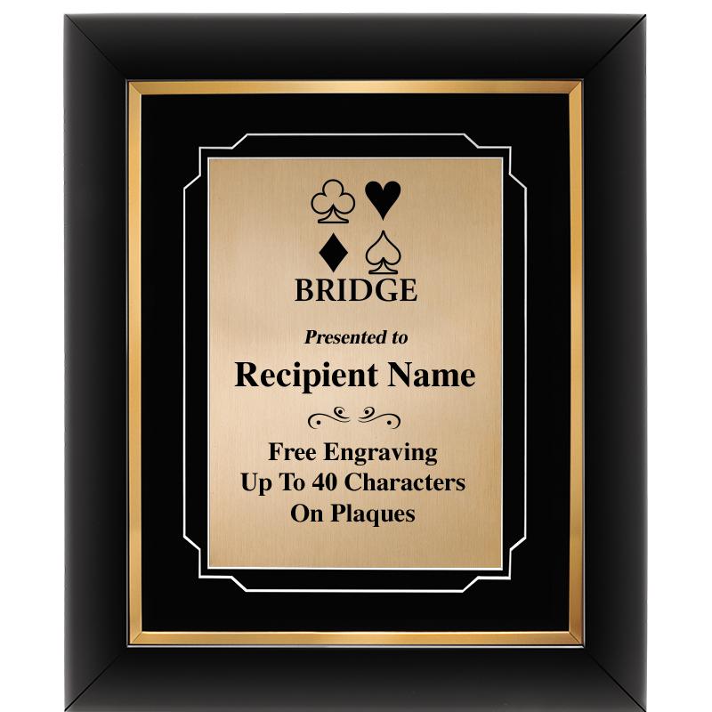 10"Wx12"H GOLD DECOR FRAME PLQ