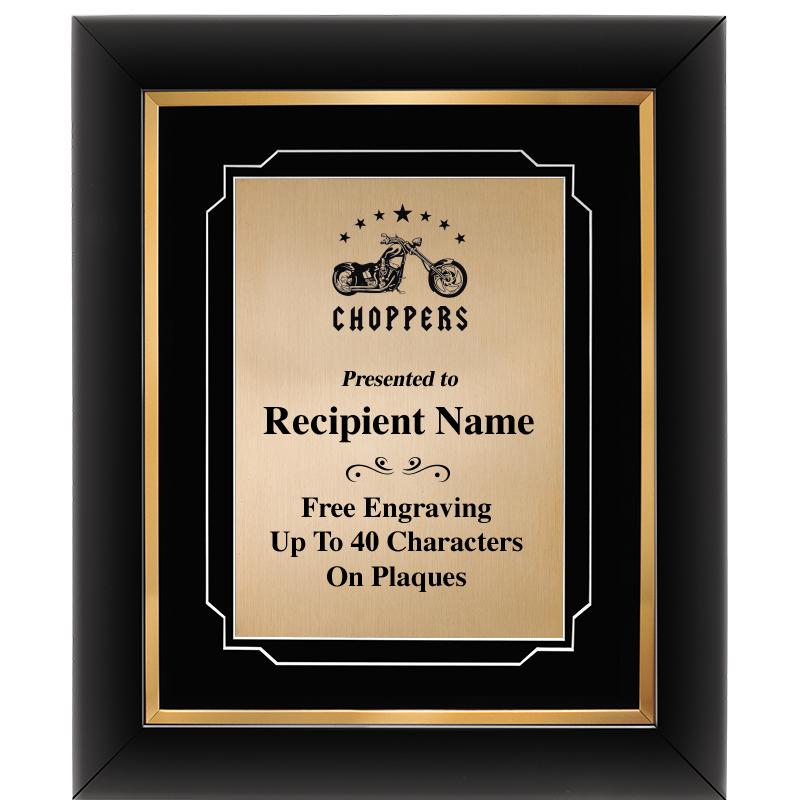 10"Wx12"H GOLD DECOR FRAME PLQ