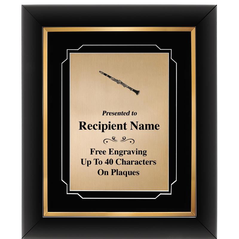 10"Wx12"H GOLD DECOR FRAME PLQ