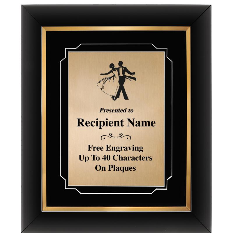 10"Wx12"H GOLD DECOR FRAME PLQ