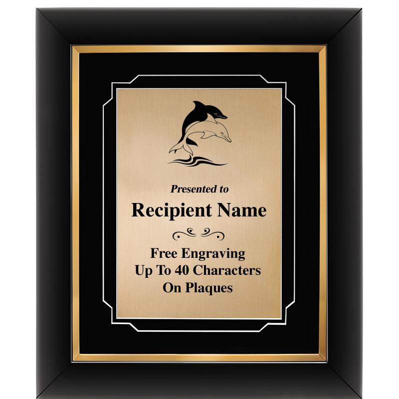 10"Wx12"H GOLD DECOR FRAME PLQ