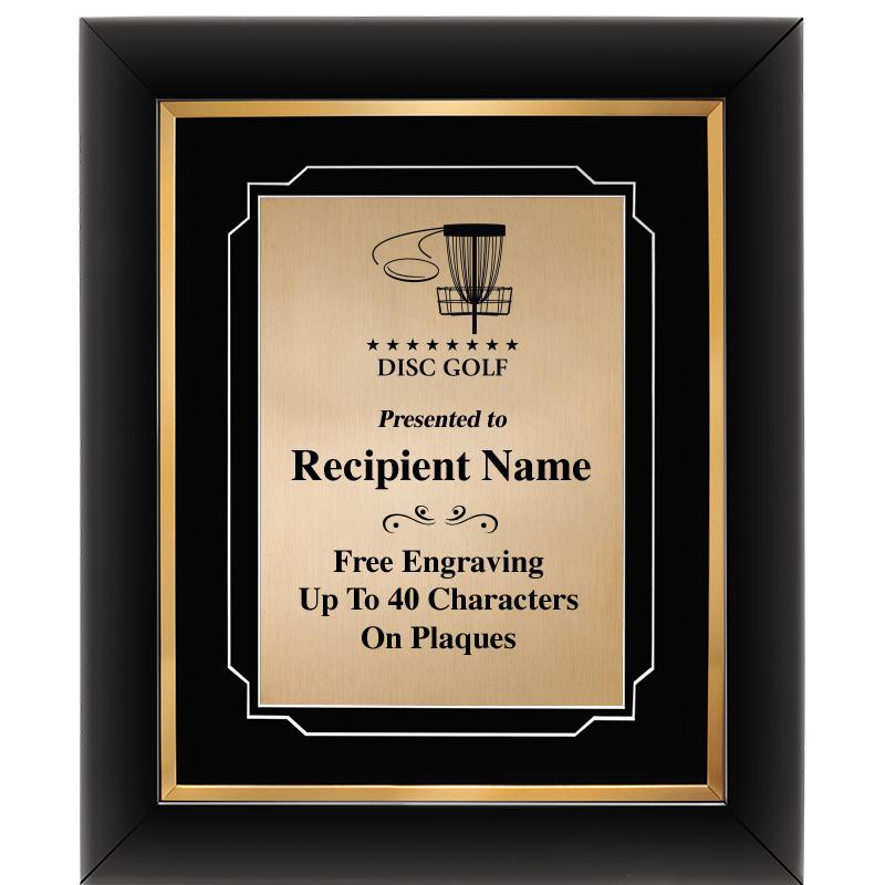 10"Wx12"H GOLD DECOR FRAME PLQ