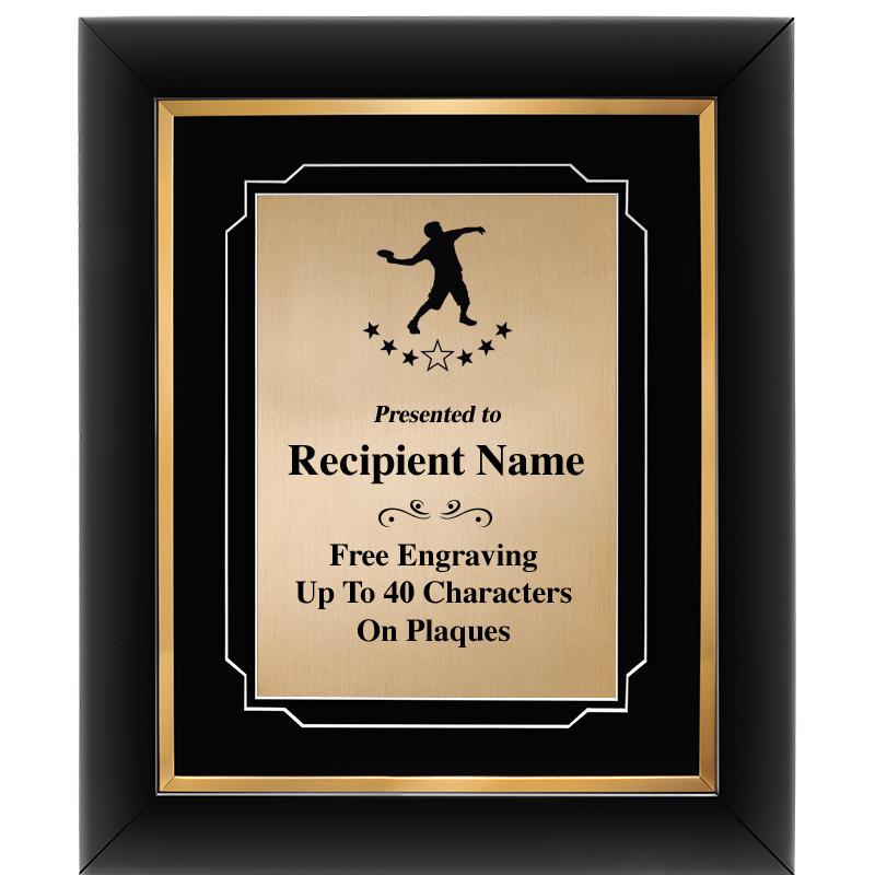 10"Wx12"H GOLD DECOR FRAME PLQ