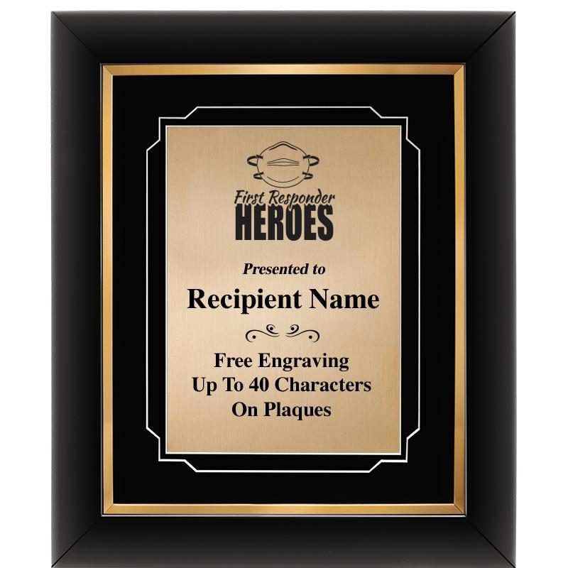 10"Wx12"H GOLD DECOR FRAME PLQ