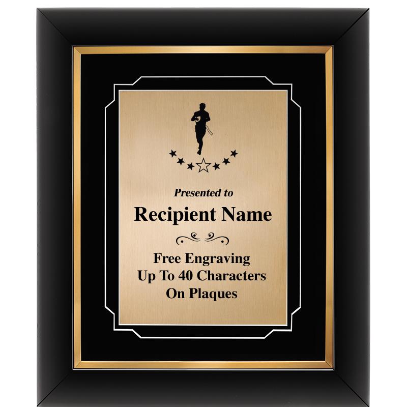 10"Wx12"H GOLD DECOR FRAME PLQ