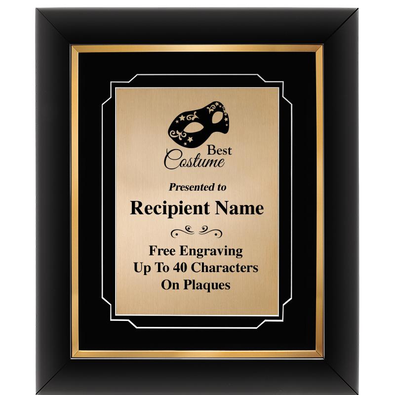 10"Wx12"H GOLD DECOR FRAME PLQ