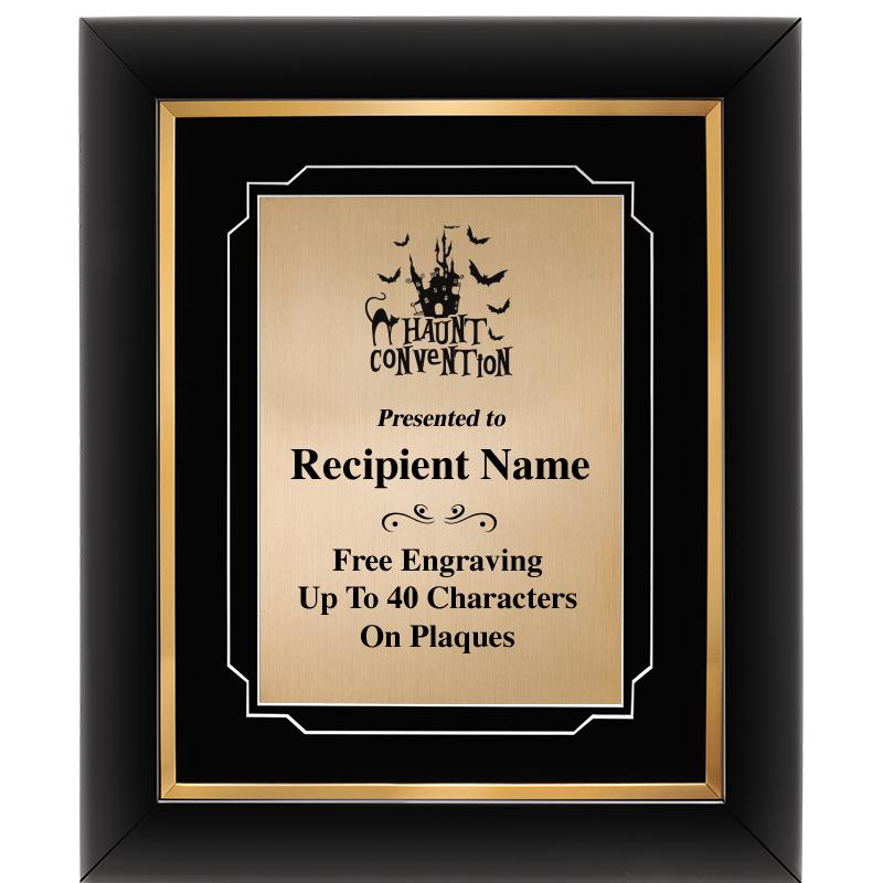 10"Wx12"H GOLD DECOR FRAME PLQ