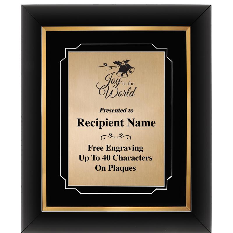 10"Wx12"H GOLD DECOR FRAME PLQ