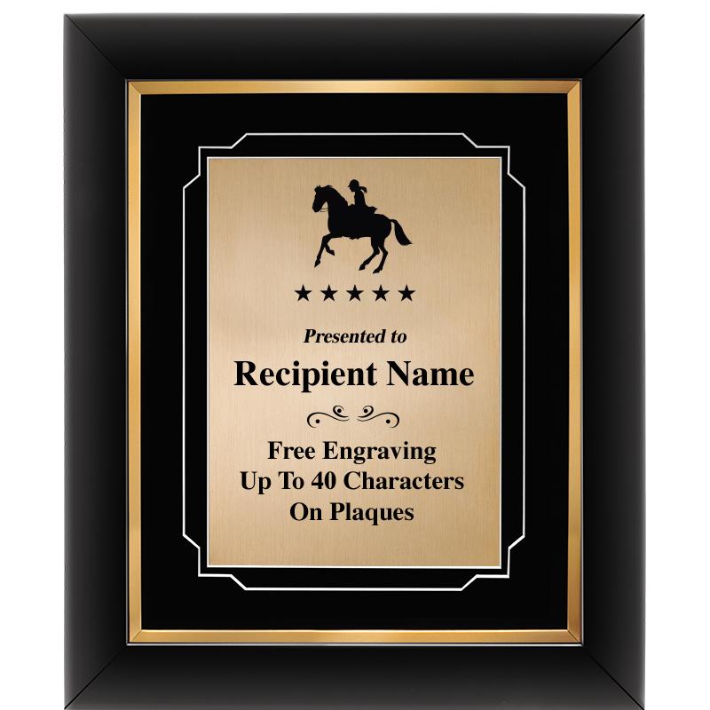 10"Wx12"H GOLD DECOR FRAME PLQ