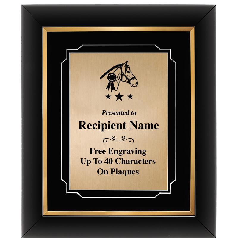 10"Wx12"H GOLD DECOR FRAME PLQ