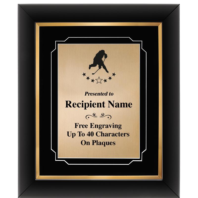 10"Wx12"H GOLD DECOR FRAME PLQ