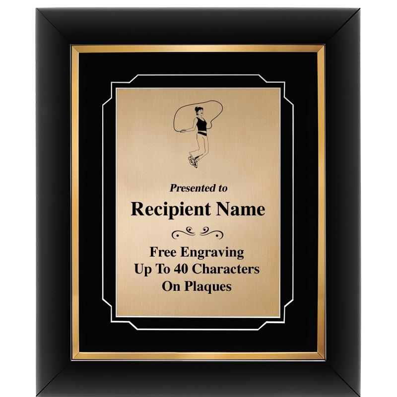 10"Wx12"H GOLD DECOR FRAME PLQ