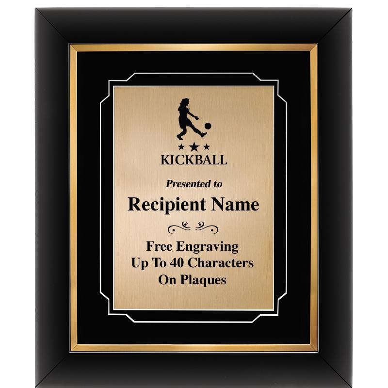 10"Wx12"H GOLD DECOR FRAME PLQ