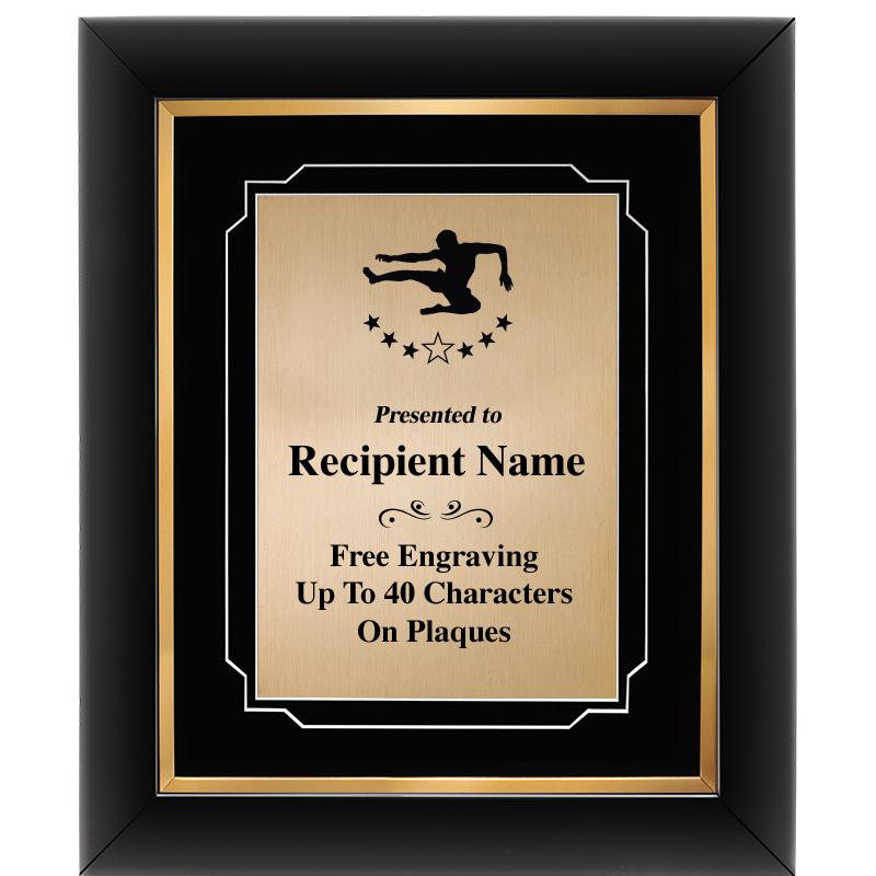 10"Wx12"H GOLD DECOR FRAME PLQ