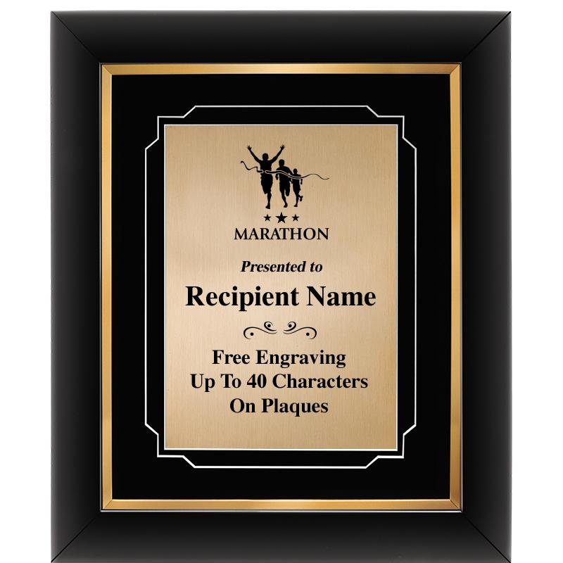 10"Wx12"H GOLD DECOR FRAME PLQ