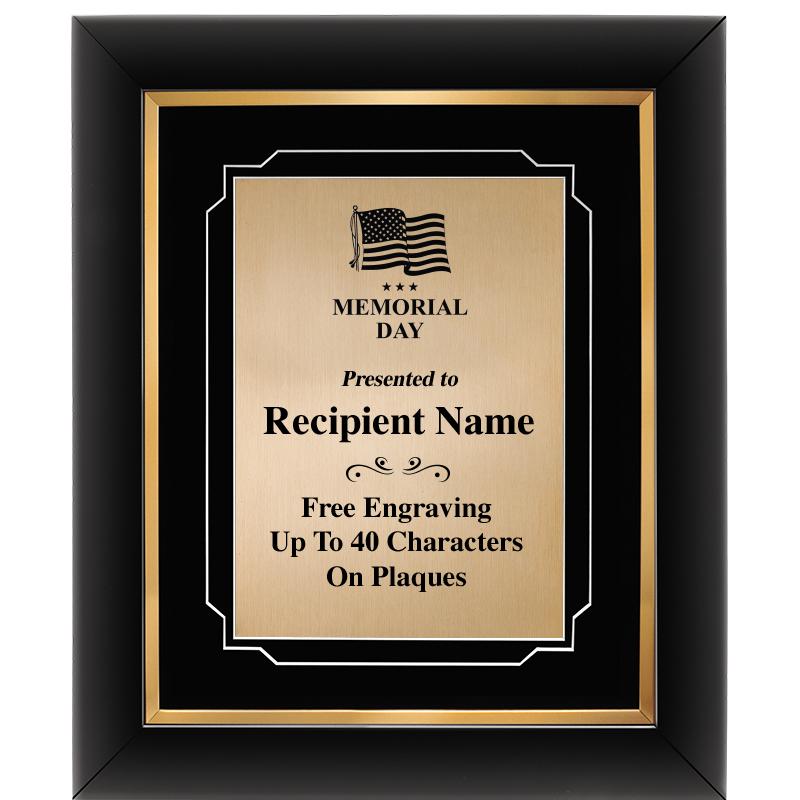 10"Wx12"H GOLD DECOR FRAME PLQ