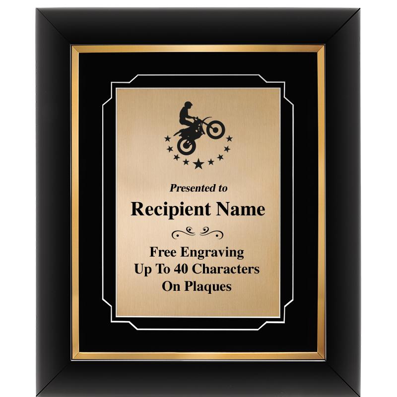 10"Wx12"H GOLD DECOR FRAME PLQ