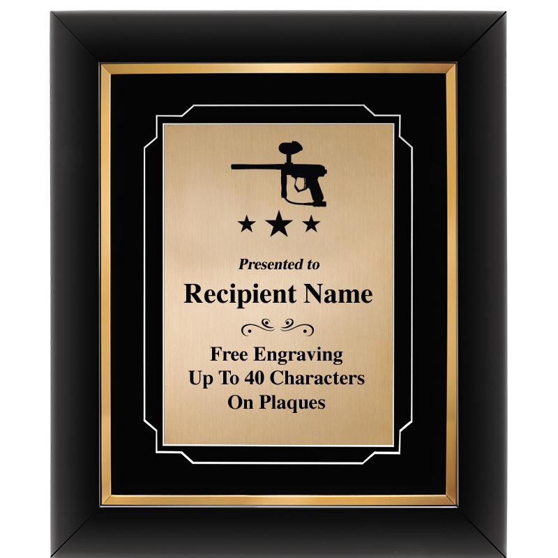 10"Wx12"H GOLD DECOR FRAME PLQ