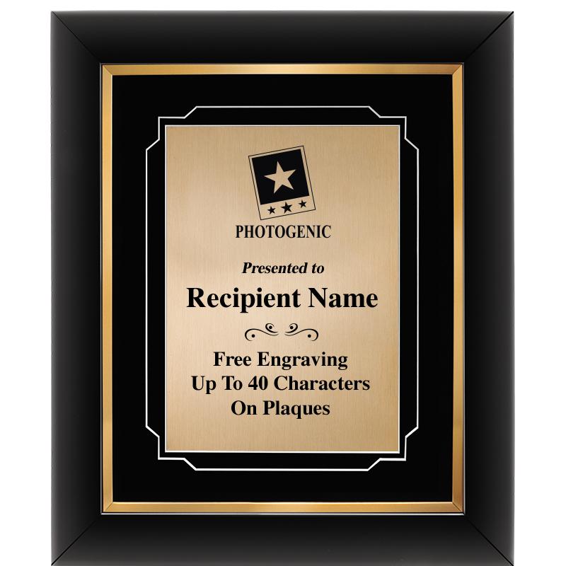 10"Wx12"H GOLD DECOR FRAME PLQ