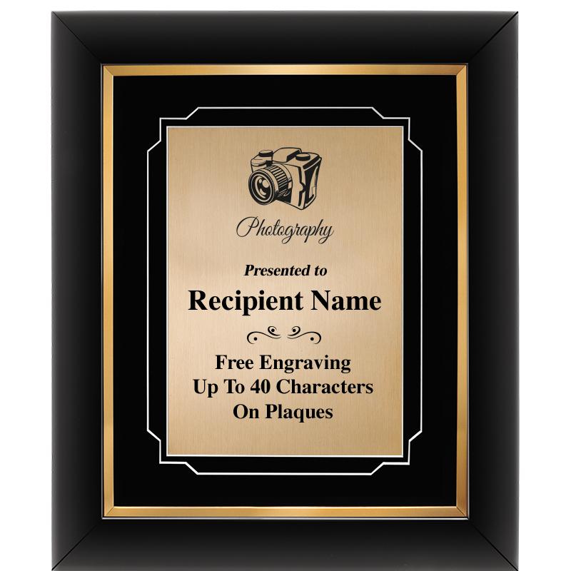 10"Wx12"H GOLD DECOR FRAME PLQ