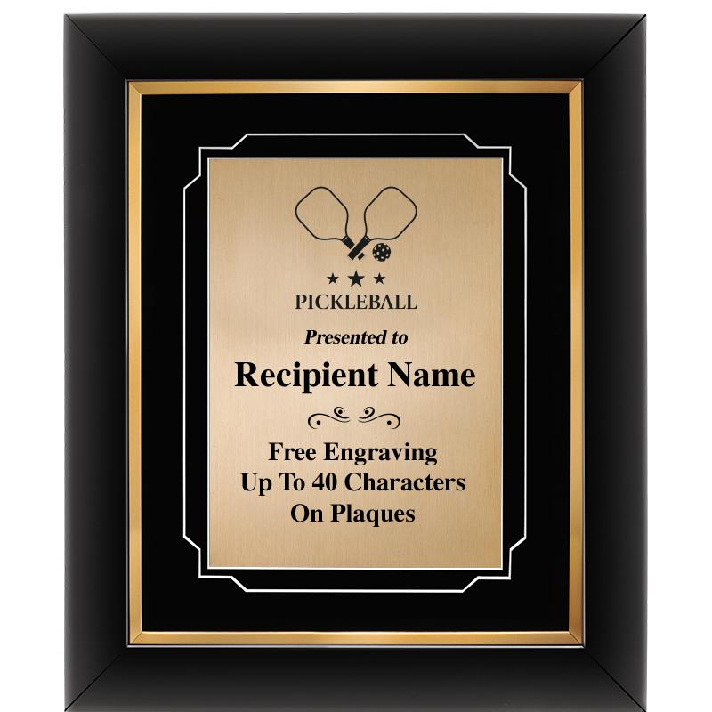 10"Wx12"H GOLD DECOR FRAME PLQ