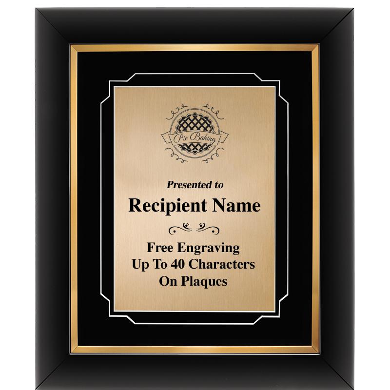 10"Wx12"H GOLD DECOR FRAME PLQ