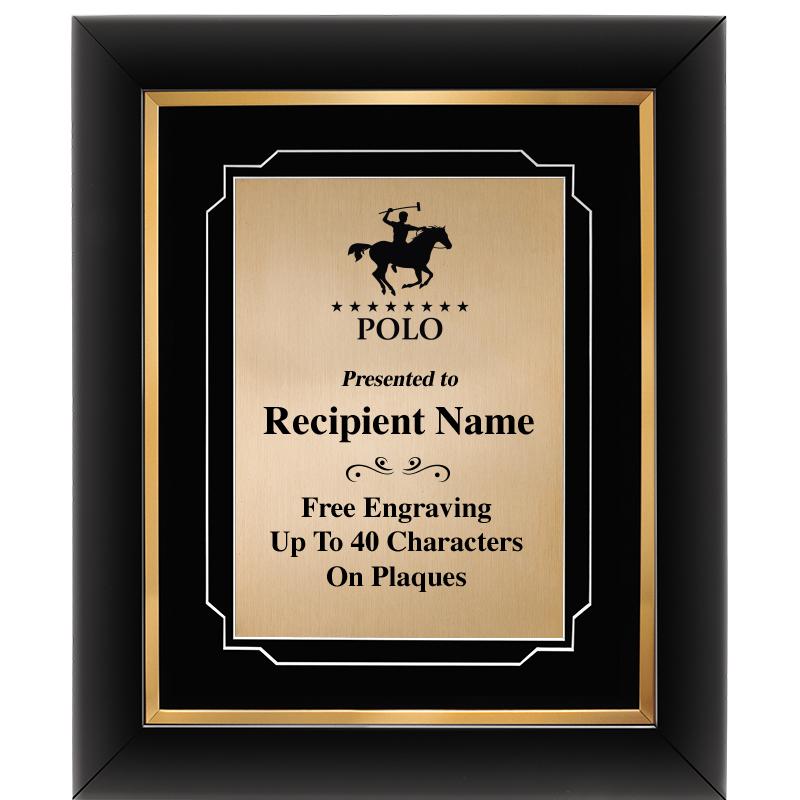 10"Wx12"H GOLD DECOR FRAME PLQ
