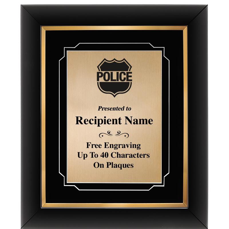 10"Wx12"H GOLD DECOR FRAME PLQ